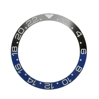 

38mm Ceramic Watch Bezel Watch Face Insert Fit 40mm Automatic Movement Watch Replacement Accessories