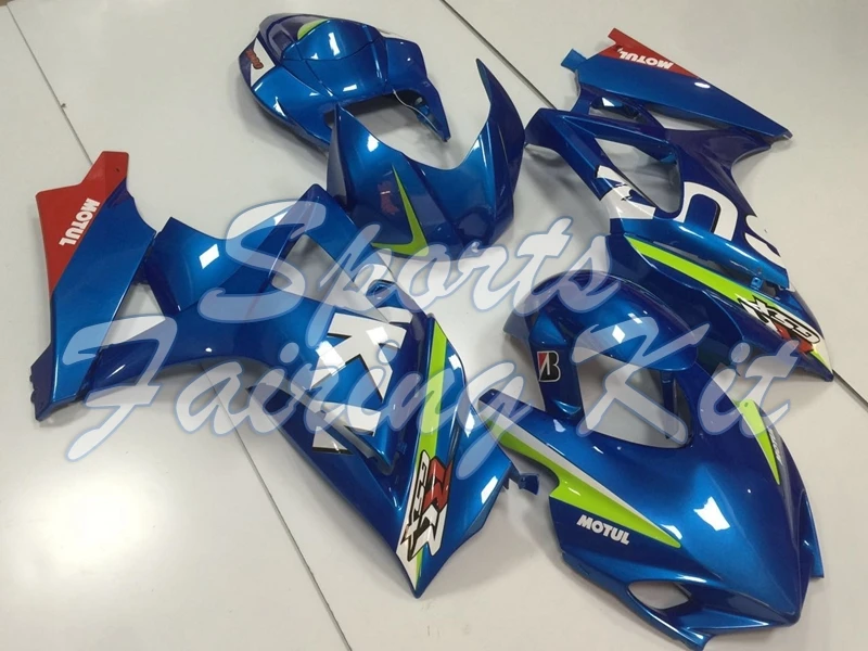 Комплекты для кузова GSX R 1000 2007 - 2008 K7 голубые гоночные Пластиковые обтекатели