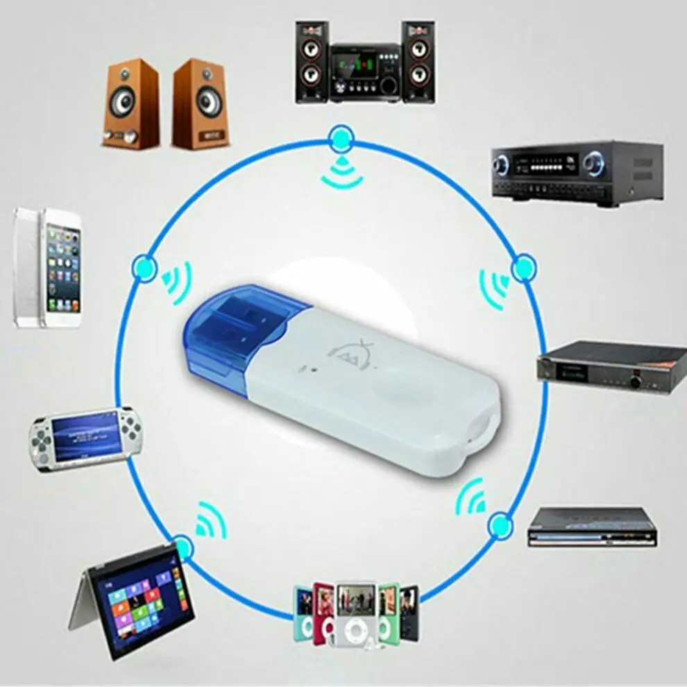 USB Bluetooth Receiver Car Audio Wireless Bluetooth Adapter Dongle Car Kit Bluetooth Music Receiver