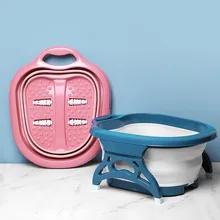 Портативная Складная Ванна для ног, большая емкость, ванна для мытья, массажное ведро, складной умывальник для кемпинга, ведро для воды