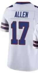 Custom For American Josh Allen Bruce Smith Oliver Mens Womens Kids Youth White Red Blue Football Jersey T Shirt