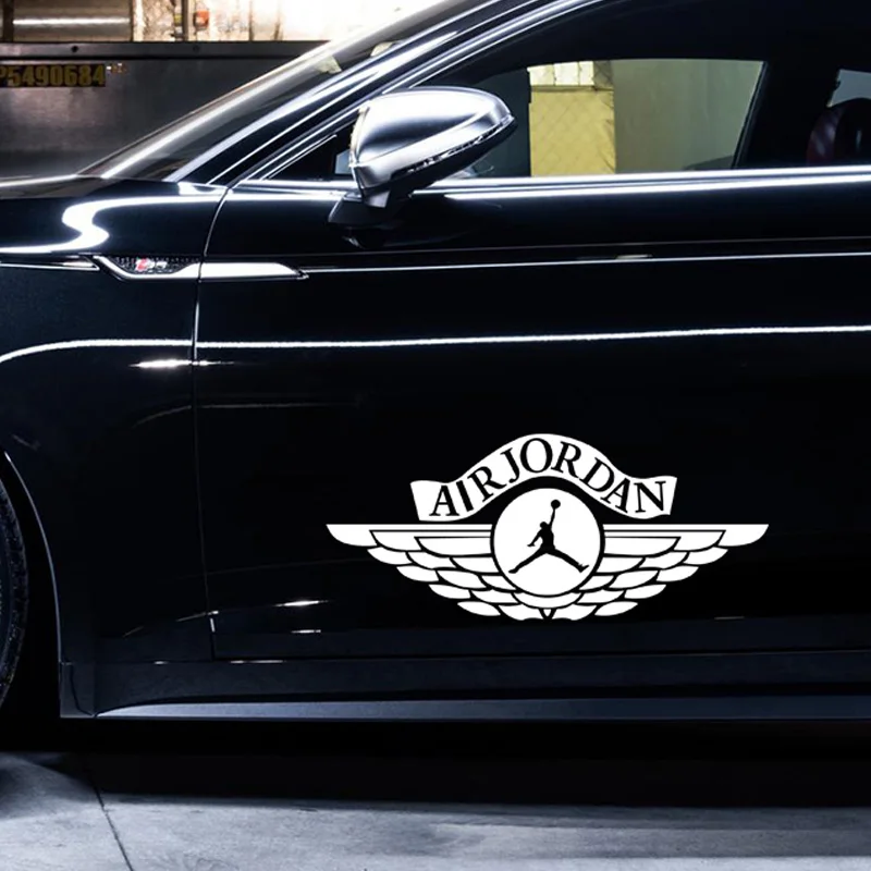 

Basketball air Jordan Car door Stickers Micheal Creative personalized simle style decals high quality waterproof