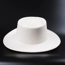 Лидер продаж, повседневная Кепка для мужчин с широкими полями, шляпы высокого качества, белая широкополая джазовая шляпа для свадьбы