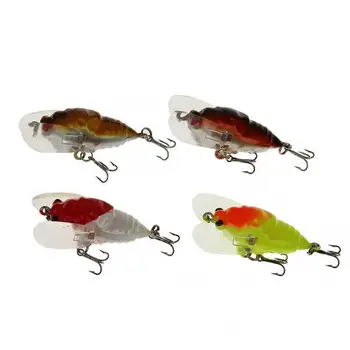 

4Pcs Fishing Lures Cicada Insect Fish Floating Crankbait Artificial Baits