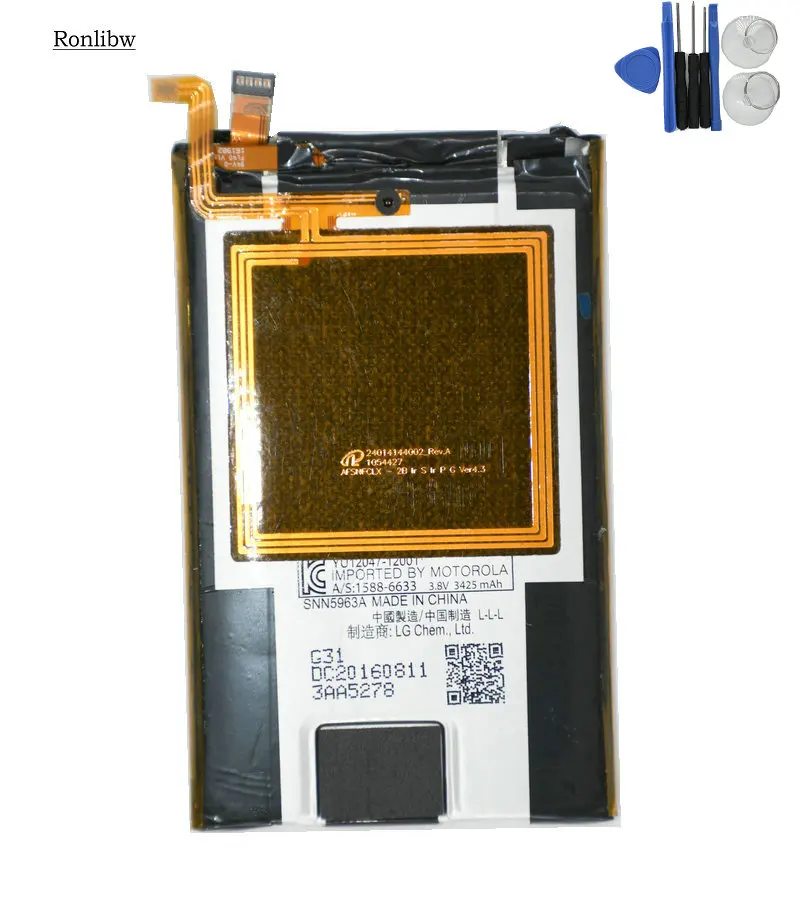 Аккумулятор Ronlibw 3425 мАч FL40 с NFC Сменный аккумулятор для Motorola Droid Maxx 2 XT1565 Moto X Play X3A