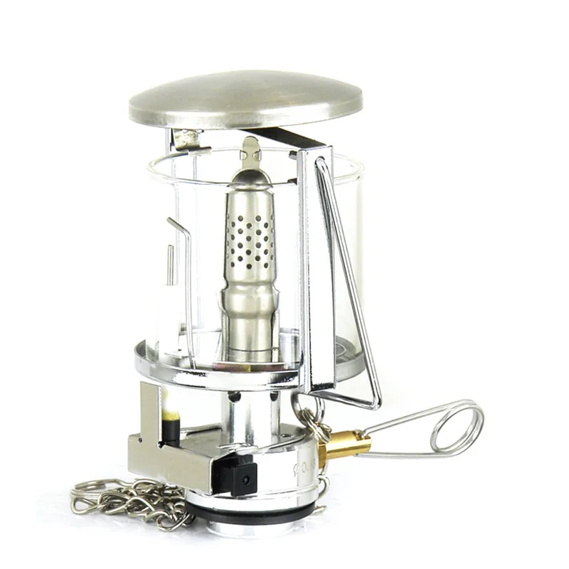 

2019 New Camping Steam Light Outdoor Camping Steam Light Gas Lamp Portable Tent Light Glass Cover Camping Light