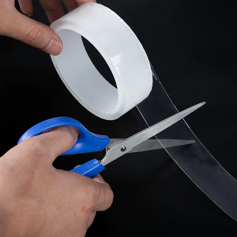 

1/3/5M Double-Sided Tape Nano PU Gel Traceless Washable Self-adhesive Pool Water Seal Tapes Home Anti-slip Fixed Adhesive