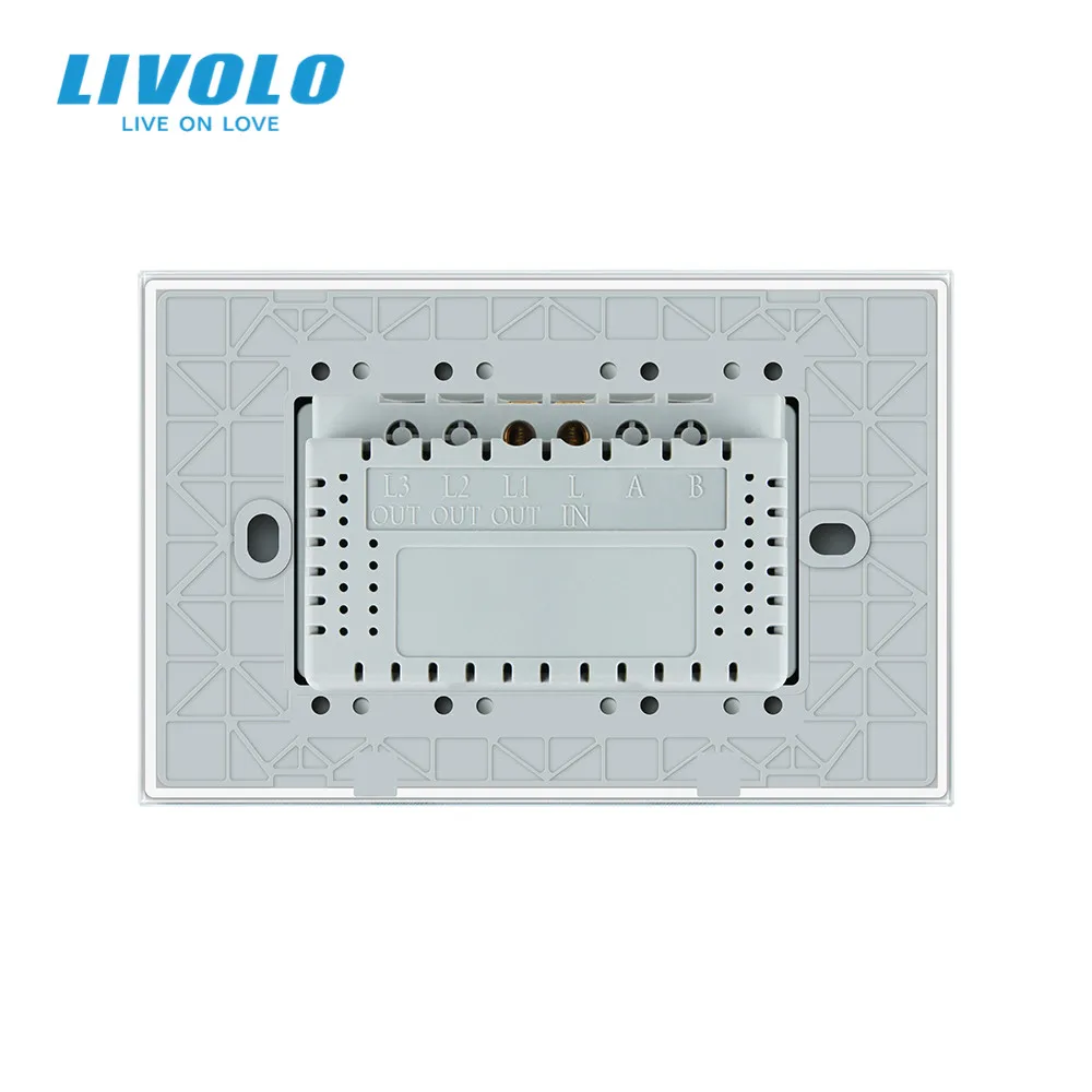 Livolo ZigBee умный wifi адаптивный диммер настенный светильник панель из хрустального