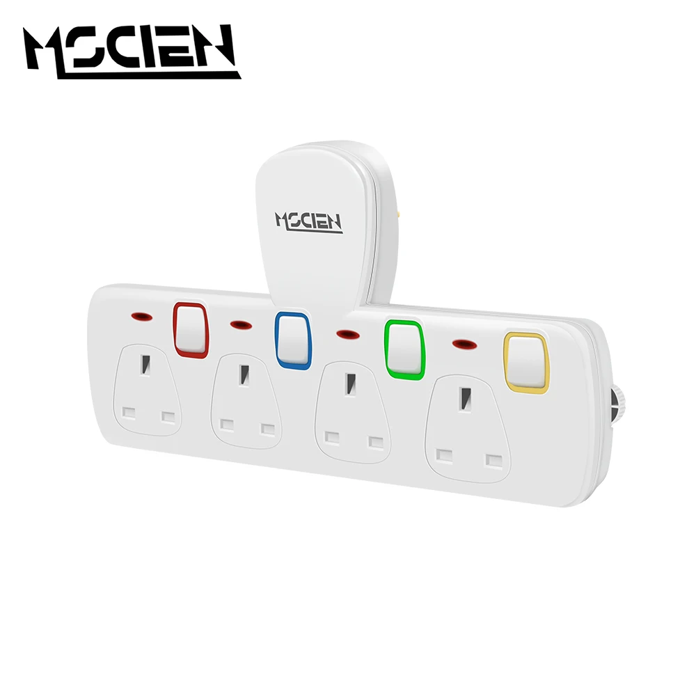 Mscien Power Strip Uk Plug Multi Smart Plug Extension Uk Electrical 13a