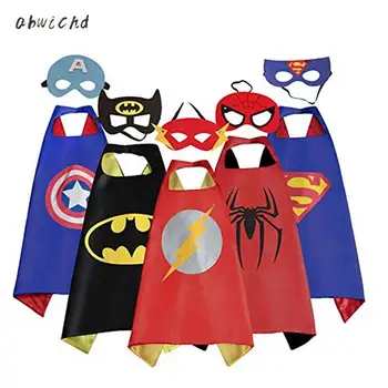 

In Stock Hero Cosplay Cloak Cape Shawl Children's Cartoon Halloween Cosplay Toy Eye Mask