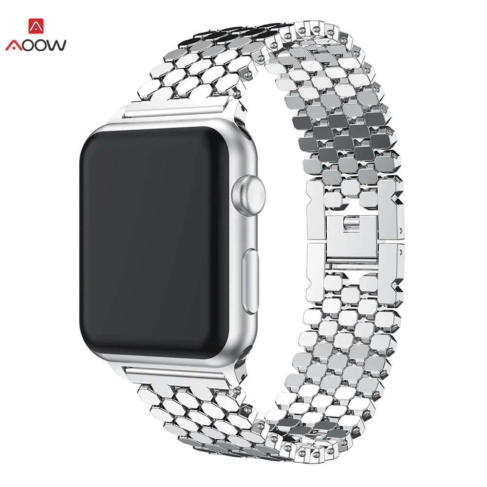AOOW металлический ремешок для наручных часов Apple Watch, 42 мм, 38 мм, версия 1/2/3/4(мы продаем только ремешок для часов браслет для наручных часов iWatch серии 4 5 44 мм 40 мм
