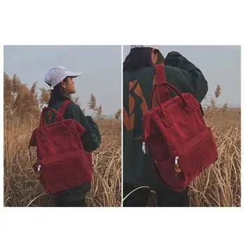 

Portable Soft Fabric Corduroy Teenagers Girls Travel Backpack Leisure Bag Rucksack Handbag Female Backpack Large Capacity