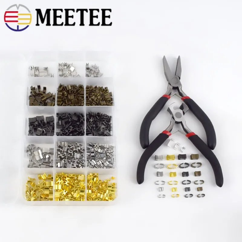 

1Set Up Zipper Stopper Non-slip for 3# 5# 8# Metal Zippers Zip Repair Kits Nylon Zipper Replacement DIY Accessories Tailor Tools