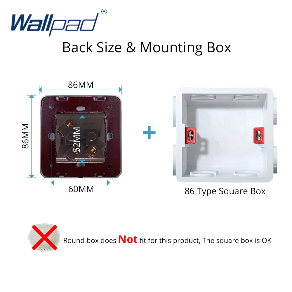 Европейская французская розетка Wallpad роскошная белая настенная электрическая розетка розетки панели ПК