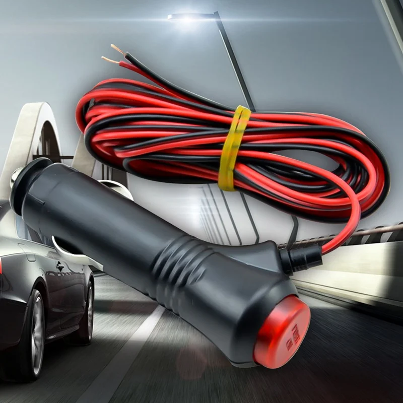 Автомобильный Стайлинг 12V 24V 10A автомобильный аксессуар гнездо для автомобильного прикуривателя кабель удлинитель