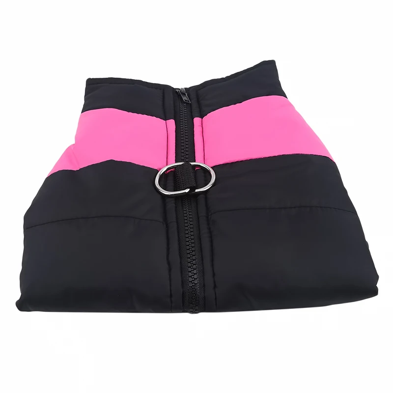 Зимнее пальто для собак, одежда для собак, теплая одежда для больших собак, водонепроницаемая куртка для маленьких и средних собак, золотистый ретривер - Цвет: pink