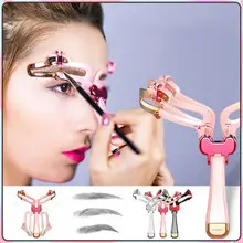 3 In 1 Eyebrows Tool Stencils Handheld Eyebrow Card Alignment Scale Eyebrow Shaping Tools Maquillaje Mujer Pro Maquiagem