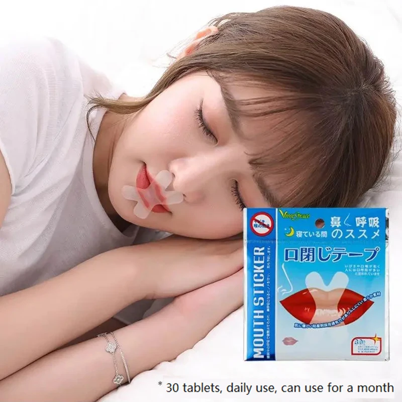 

30pieces/pack Kid's Anti Snore Stickers Anti-snoring Device Adult Relieve Snoring Paste Nose Snore Stopping Close Mouth Sticker