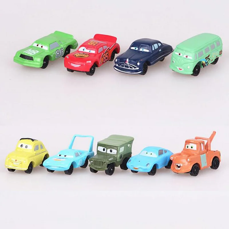 14 шт./партия disney Pixar Cars 3 игрушки Мини молния McQueen матер Джексон шторм пластиковая фигура Модель автомобиля игрушки для мальчиков подарок