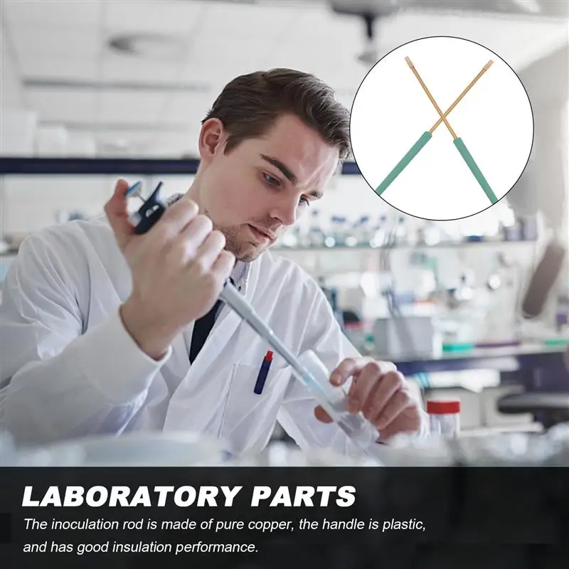 2pcs Laboratory Parts Laboratory Parts Inoculation Needle Inoculation Ring