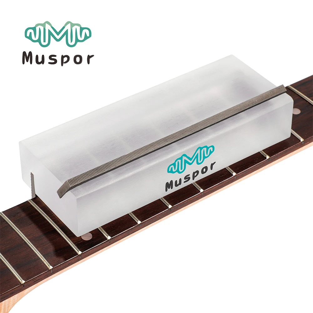 

2 In 1 Guitar Acrylic Fret Crowning End Bevel-Flush Files Tool 35° 90° Degree Angled Steel Fine Fret File Guitarra Luthier Tool