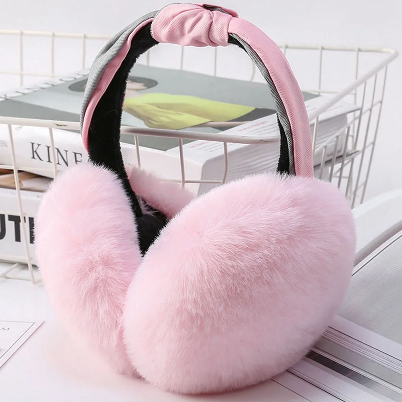Женские складные зимние наушники, зимние Kawaii, гамбургер, теплые Плюшевые Головные уборы, уличные складные наушники, теплые наушники