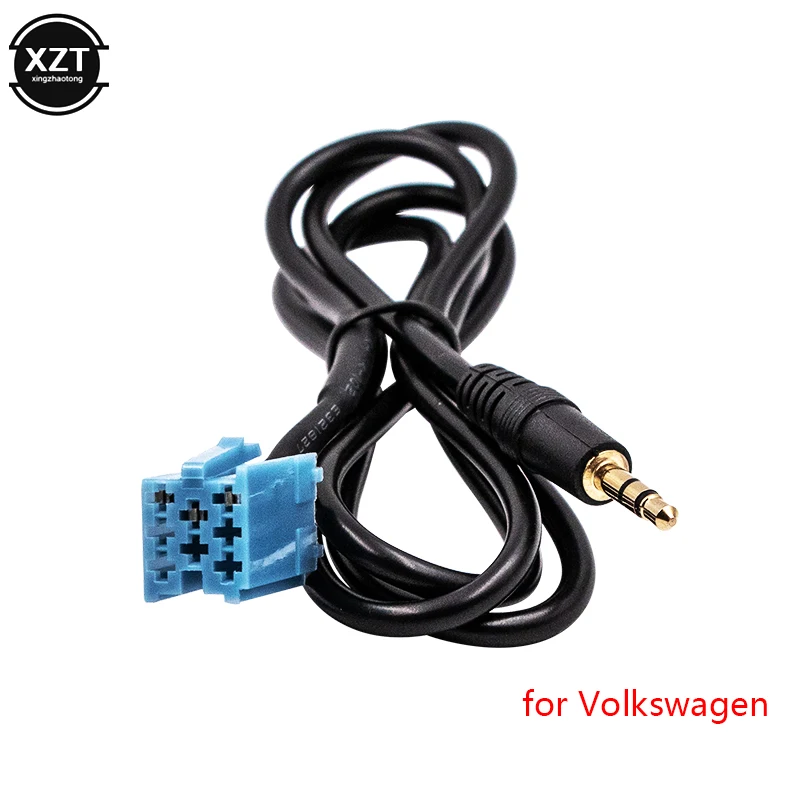 

1PC Car 3.5mm AUX Audio Input Cable Adaptor For VW Golf Passat B5 Bora Polo Blaupunkt Auto CD Player MP3 Audio Line