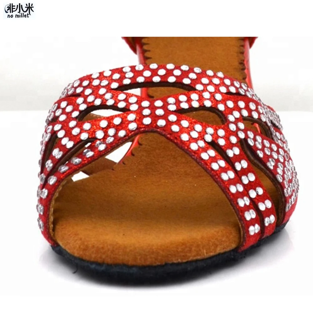 Красные туфли со стразами; zapatos de mujer; zapatos de baile latino mujer; обувь на каблуке 6 см; женская обувь для латинских танцев и сальсы; женская обувь для бальных танцев