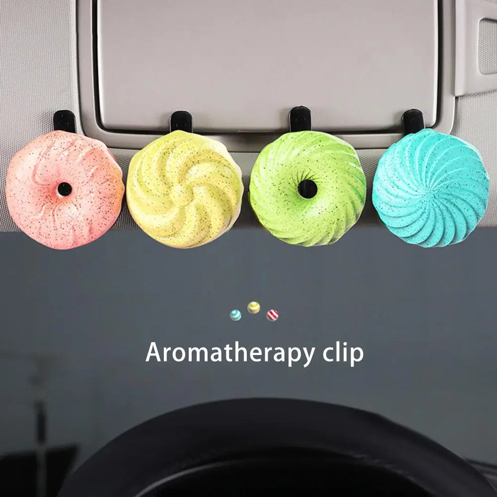 Cute Doughnut Shape Decoration Car Air Outlet Perfume Decoration Mixed Scents Suitable For All Types Of Vehicles
