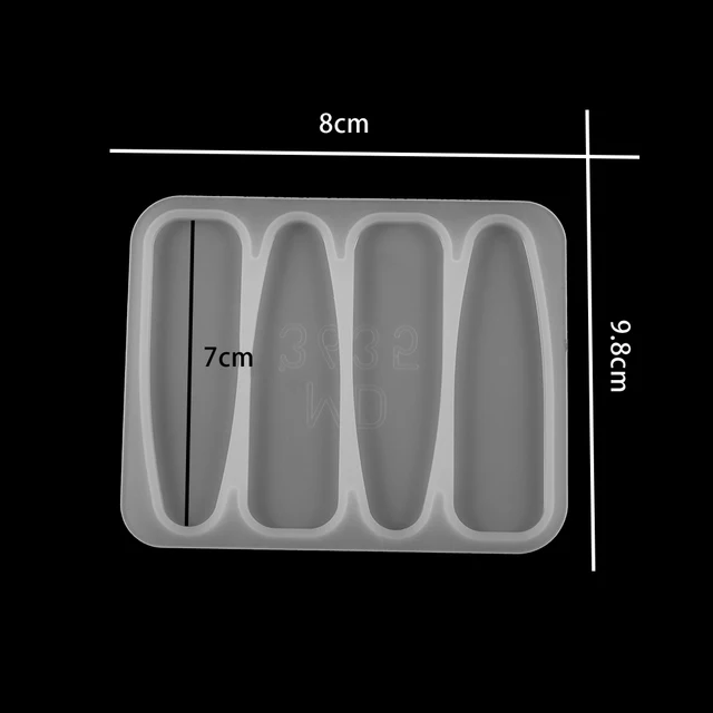 Barrettes Silicone Molds Metal Geometric Hair Clips Epoxy Resin Mold For DIY Resin Hairpin Crafts Jewelry Making Accessorires 10