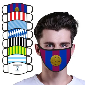 

5pc Fans Must-Have Printed Breathable Mouth Caps Washable Mouth Mask Windproof Face Mask Reusable Face Shield Cloth mondmaskers