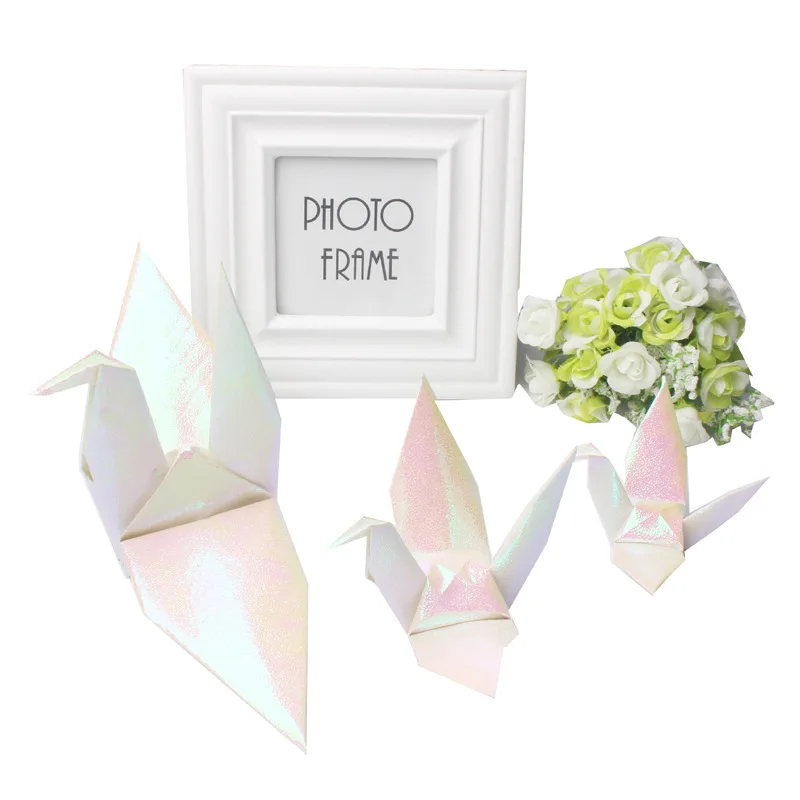 10 15cm Paper Crane Pearly Lustre Hand Made finished Origami DIY Wedding Decoration Valentine's Day Table Decor 50 | Дом и сад