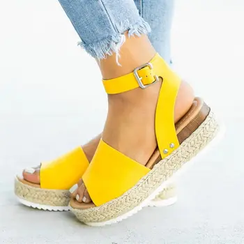 

Women plus Size Platform Sandalen