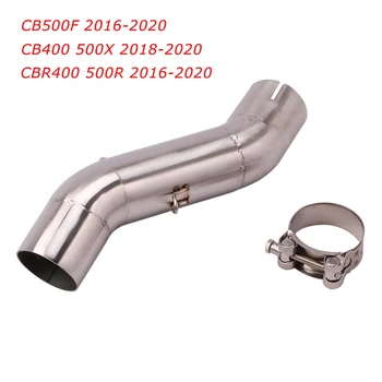 Slip for Honda CBR500R CBR400 CB500F 2016-2020 Motorcycle Exhaust Mid Link Connect Pipe CB400 CB500X 2018-2020