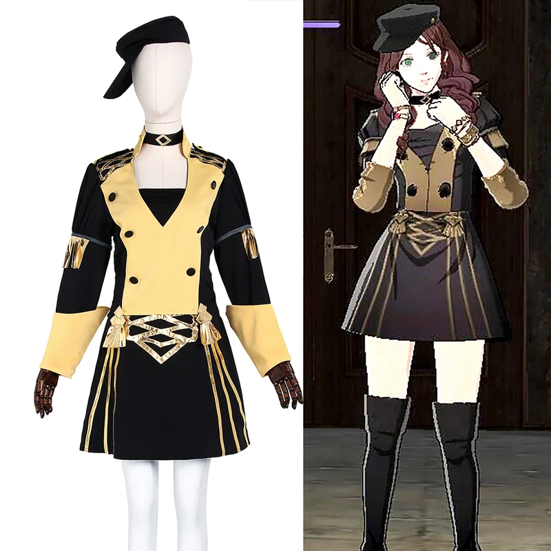 

CostumeBuy Fire Emblem Three Houses dorothea Cosplay Costume Skirt Women Halloween Dress Custom Made