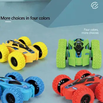 

Inertia Double-sided Stunt Car Friction Powered Fall-resistant Off-road Vehicle Rotate 360 Degrees Children Model Car Toys
