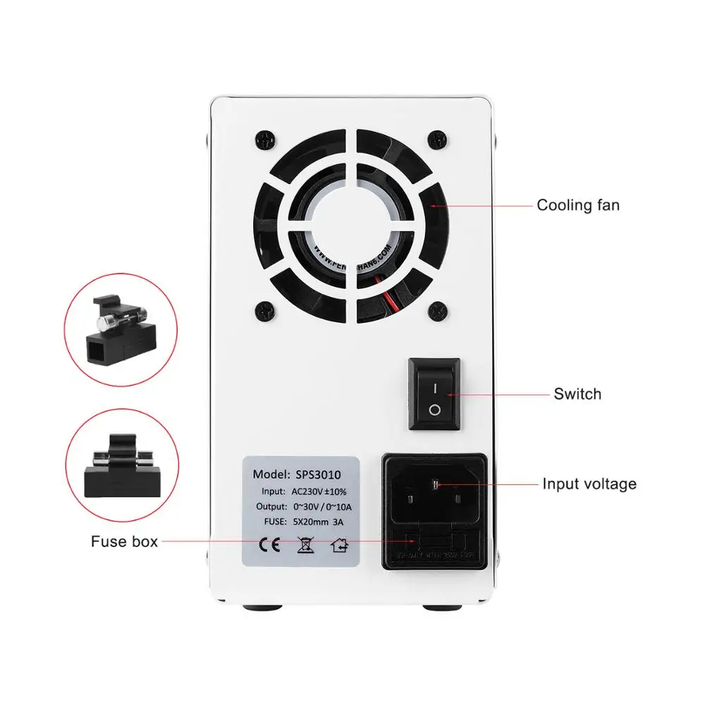 BLAUBUCHT 30V 10A DC Switching Lab Adjustable Power Supply Laboratory Bench Source Digital Current Stabilizer EU US AU UK 220 V-1