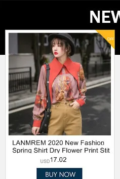 LANMREM новая весенняя однотонная толстовка с круглым вырезом и длинным рукавом женская уличная одежда Свободный Повседневный пуловер Топы PD071