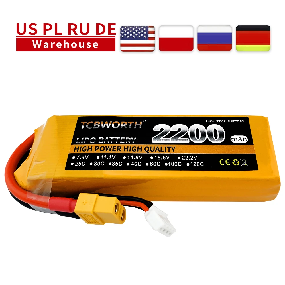 TCBWORTH Nano 2S 7 4 в 2200 мАч 25C 35C 60C Радиоуправляемый Дрон LiPo батарея для