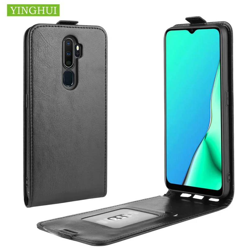Кожаный чехол-книжка для OPPO Realme Q высококачественный Вертикальный чехол с