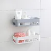 Brief  Bathroom Soap Towel Holder Shelf Wall Vacuum Suction Cup Sponges Storage Basket 1pc 1