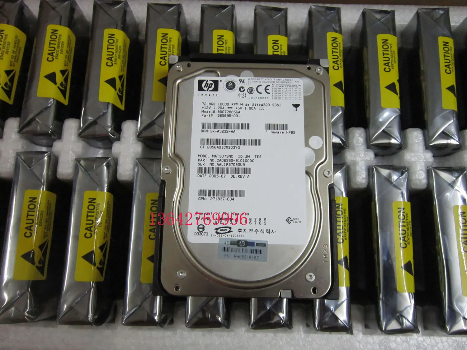

HP 72,8G 10K U320 SCSI BD0728856A 365695-001 289042-001
