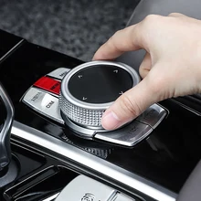 Для iDrive Автомобильный мультимедийный кнопочный чехол накладка наклейка для BMW X3 G01 X45 серии G30 G38 для NBT контроллер хромированная кнопка