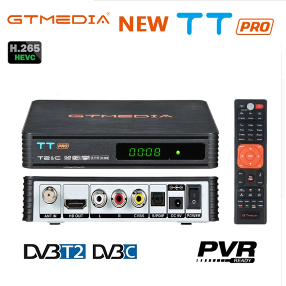 

TT PRO HDMI Satellite Tv Receiver Tuner Dvb T2 Wifi Usb2.0 Full-HD 1080P Dvb-t2 Tuner TV Box Antenna Wifi Include Ship From RU