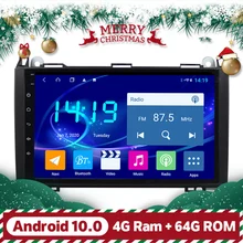 4 Гб RAM Deluxe Android 10 GPS головное устройство для Mercedes Benz B200 A B Class W1610 W245