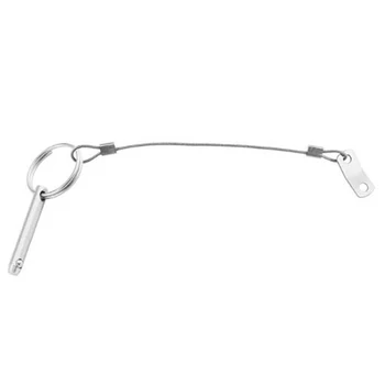 

4pcs Prevent Loss Multifunctional Spring Parts Marine Hardware Bimini Top Quick Release Pin Stainless Steel Ring Deck Kayak