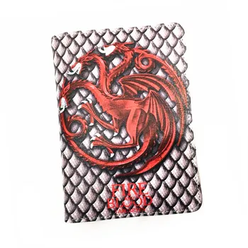 

Game of Thrones Stark Targaryen Travel PU Passport Cover Credit ID Card Holders Women Men Passport Holder Bifold Passport Case