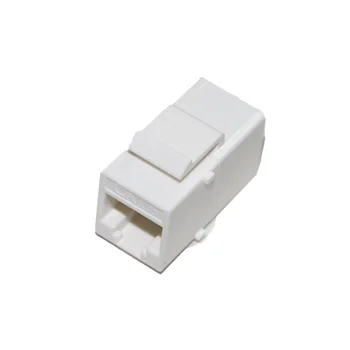 

100 Pieces UTP Cat 6 Network Inline Coupler Fluke Passed White/Black Color