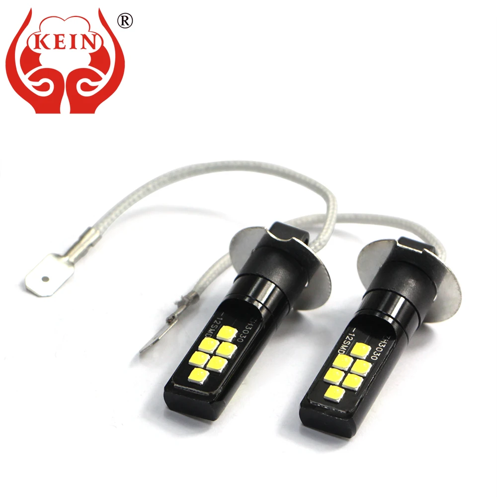 KEIN 2 шт. H3 светодиодные противотуманные фары Автомобильные лампы Внешние 12smd 3030