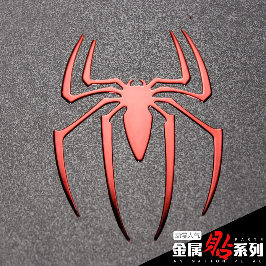 Marvel legends Человек паук металлическая наклейка для мобильного телефона